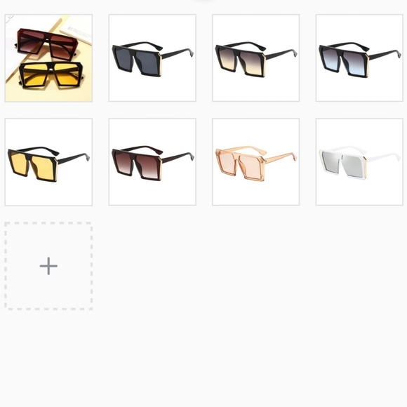 2FOR$30BRAND NEW TRANSPARENT LENS  GOLD FLAT TOP FRAME SUNGLASSES +… - Picture 5 of 5